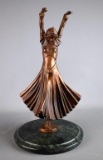 Art Deco Style  Bronze Dancer Statuette