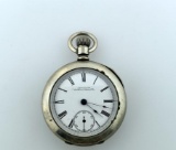 Antique American Waltham Co. Pocket Watch, Inset Secondhand, Dueber Silverine Case