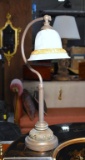 Elegant Glass Shade Desk Lamp