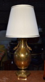 Beautiful Marbro Lamp Co. Antiqued Brass Table Lamp