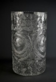 Brilliant 14” Cut Glass Vase