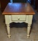 Light Painted Table w/ Stained Wood Top