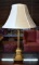 Classic Bombay Co. Gilded Column Table Lamp, 29” H