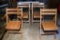 Four Vintage Folding Wooden Chairs