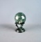 Green Stone Sphere on Stand Desk Ornament