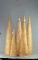 Lot of 5 Gilt Vine & Mesh Holiday Decoration Trees