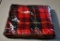 Handsome Red & Black Plaid Lap Blanket in Storage Bag