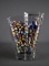 Vintage Art Deco 10” Vase w/ Vintage Glass Marbles