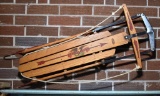 Vintage Flexible Flyer Toboggan Sled