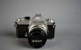 Vintage Nikon Nikkormat FT3 Camera with Nikon Nikkor 50 mm Lens