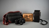Vtg. Nikon N6006 AF Camera, Nikkor 50mm Lens, Sigma 70-210mm Zoom Lens, SB-10 Nikon Speedlight Flash