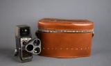 Vintage Bell & Howell Electric Eye 8mm Movie Camera & Leather Case