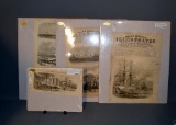 Lot of 4 Antique Frank Leslies's Illustrated Newspaper Prints