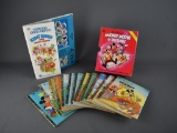 Lot of Vintage Children's Books: “Golden Sing Along Kids' Songs” & “Mickey Mouse & Friends” Set