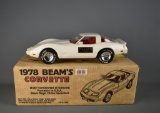 Vintage 1978 Beam's Porcelain Corvette Decanter