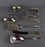 Lot of 8 Gorham Silver Plate Serving Pieces, Made in Italy