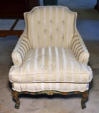 Ivory Upholstered Club Chair