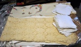 Large Lot of Table Cloths & Napkins, Various Sizes