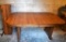 Solid Oak Craftsman Style Dining Table with Four Extension Leaves