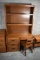 Quality “Ranch Oak” by Brand Furniture Bedroom Desk, Chair & Hutch with Desk Light