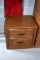 Quality “Ranch Oak” by Brand Furniture Bedroom Two-Drawer Nightstand