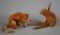 Pair of Art Copper Cats Signed “BlackCat 1992”