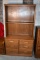 Quality “Ranch Oak” by Brand Furniture Bedroom Dresser Chest with Shelf Hutch