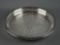 Footed Round A-1 Silver Plate Tray in Excellent Condition