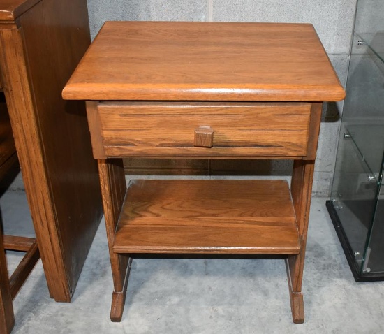 Quality “Ranch Oak” by Brand Furniture Bedroom One-Drawer Nightstand