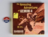 Mint in Pckg. 8 mm Film “The Amazing Adventure of Gemini 4” & Vtg. “LBJ for the USA