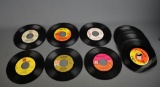 Lot of 13 Vintage 1960s & 1970s 45 Vinyl Pop/Rock Discs: The Gallants, U.S. Bonds, Sensations & More