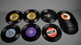 Lot of 14 Vtg. 1960s & 1970s 45 Vinyl Pop/Rock Discs: Carpenters, Catalinas, Fabulous Plaids & More