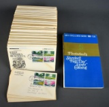 Lot of Approx. 200 (1969) USPS First Day Covers & Catalog