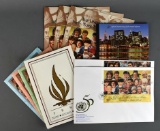 Lot of UNPA 1991, 1995, & Fiftieth Anniversary of the UN Souvenir Booklets, Stamps, & Envelopes