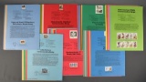 Lot of USPS Commemorative Panel Subscription Pages Dated 1987-'89