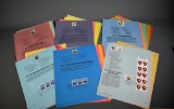 Lot of USPS Commemorative Panel Subscription Pages Dated 1990-'94