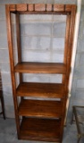 Quality “Ranch Oak” by Brand Furniture Tall Shelf Unit