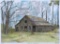 Lealon McLeod (Amer., Contemporary) “Hiway 121, Saluda, SC” Tinted Etching 4/1000, Signed & Framed