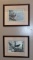 Pair of Paul Harpley Ltd Ed. Prints, Geese & Raptor, Black Frames