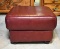 Contempo Altamura (Made in Italy) Oxblood Leather Ottoman