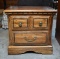 All Wood Oak Johnston/Tombigee Two Drawer Nightstand