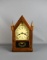 Vintage 15” Seth Thomas Oak Shelf Clock, German Movement