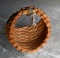 Large Unique 22” Wooden Basket