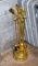 Brass Golf Motif Fireplace Tools Set & Stand