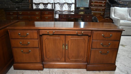 Fine Vintage Executive Mahogany Credenza by Alma Desk Co. of High Point, NC (Matches Lot 27)