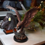 Tall 24” Resin Eagle Figurine on Base