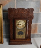 Antique Shelf Clock Made by E. Ingraham Co., Bristol, Conn.