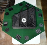 Folding Card Game Table Top with Storage Bag