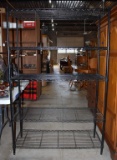 Five Shelf Black Metal Industrial Storage Rack