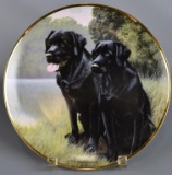 Franklin Mint 8” “Sporting Companions” Labrador Retriever Plate by Nigel Hemming